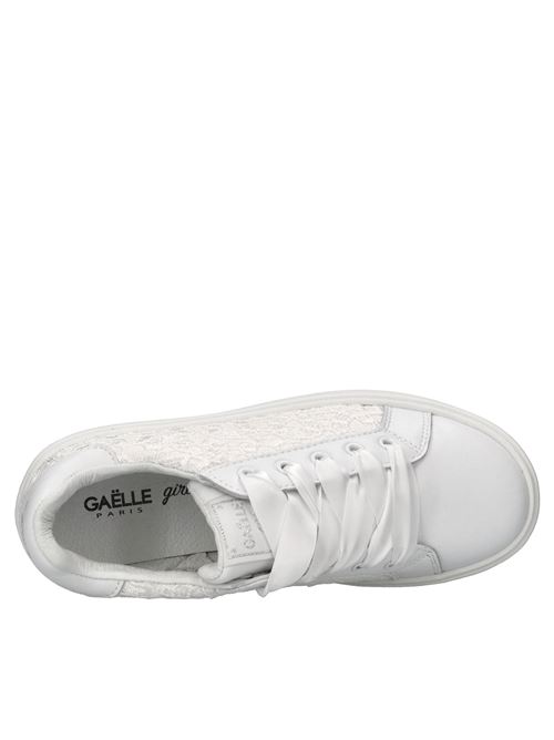 Sneakers in pelle e tessuto GAELLE | GS0057L BLANCHEBIANCO